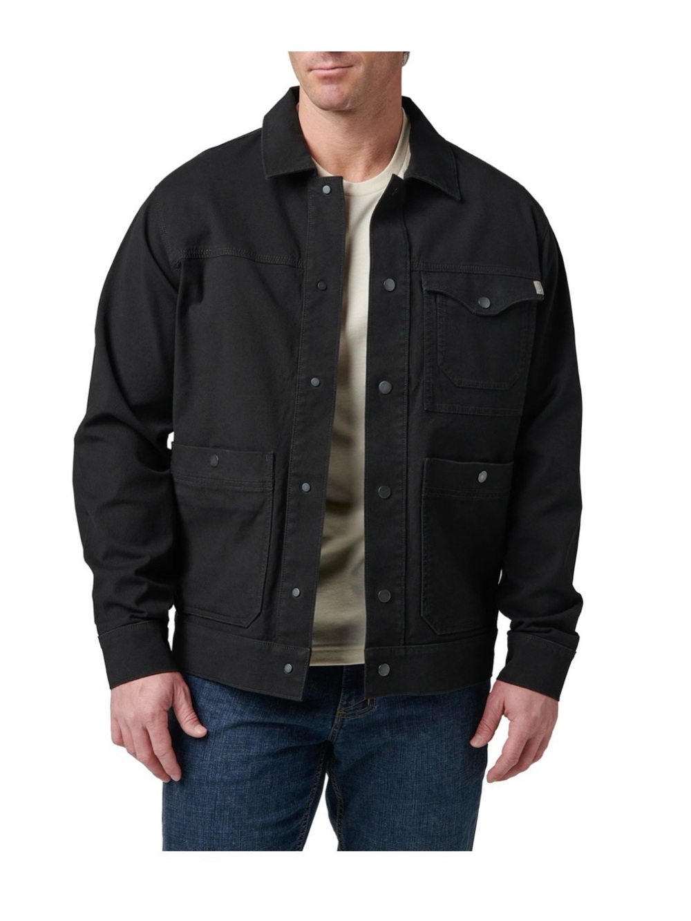 5.11 Tactical Black Lightweight Workwear Jacket, size M.